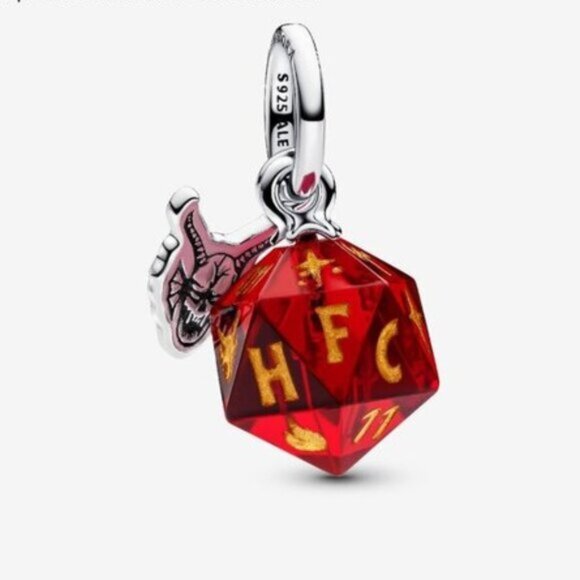 Pandora Stranger Things Hellfire Club Dice Dangle Charm - Picture 1 of 6